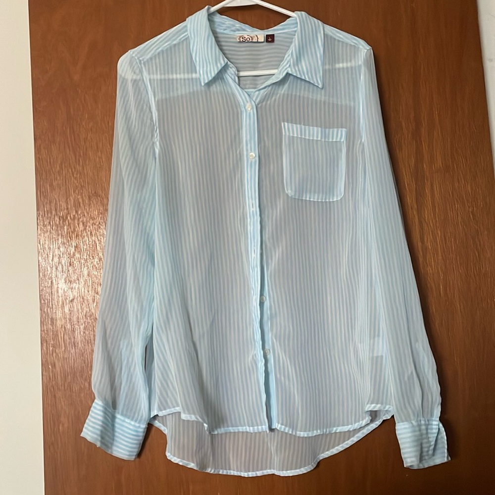 Two Sheer Button Down Shirts -JCPenney and Kohls